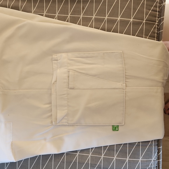 White Multipocket Scrub Pants - Picture 3 of 4